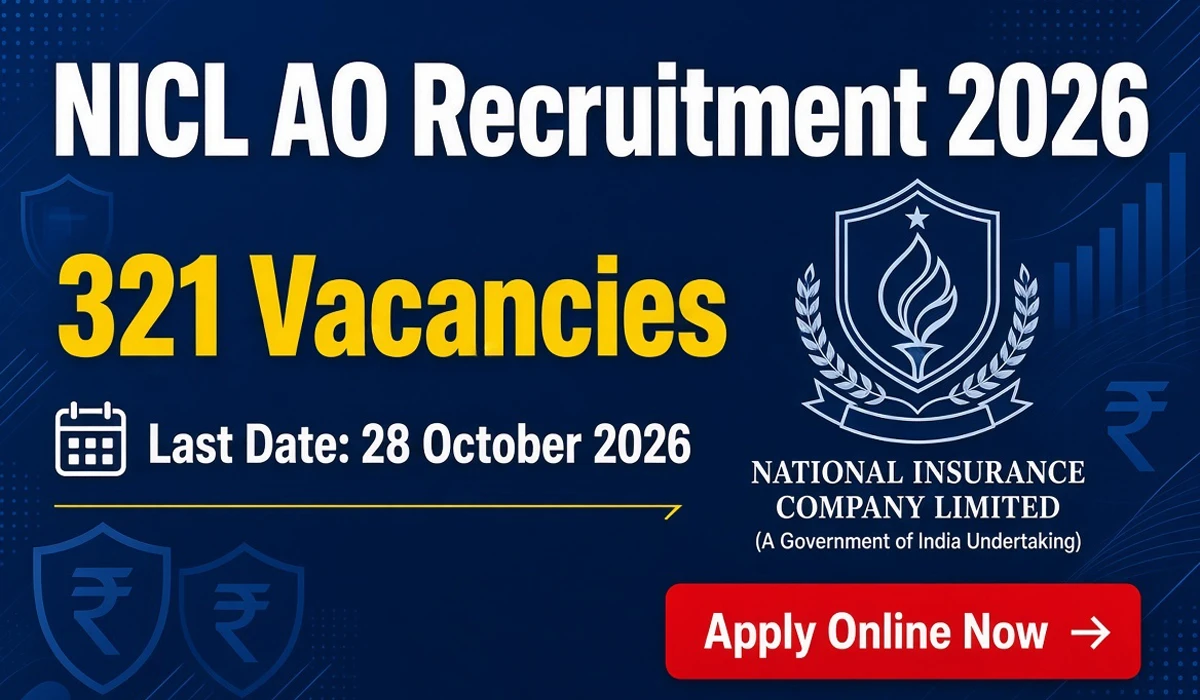 NICL AO Recruitment 2026 - Apply Online
